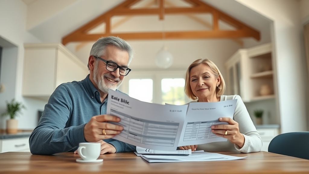 Couple enjoying lower bills thanks to professional loft insulation services