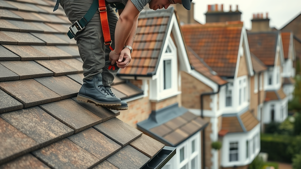 Experienced South West London roofer performing quality roof repairs
