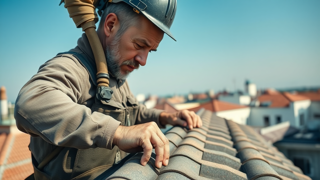Professional roofer installing high-quality roof replacement solutions